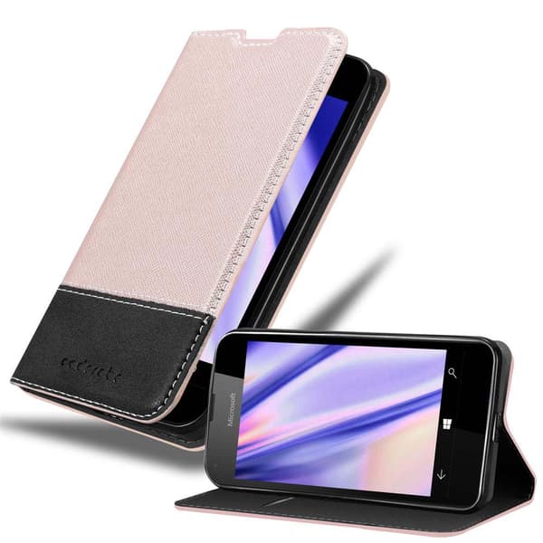 Nokia Lumia 550 Etui Case Cover () ROSE GULD SORT