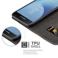 Miniatyrbild 4 av 7: Fordral för Samsung Galaxy J7 2017 Skal med magnetisk stängning, ståfunktion och kortficka Mobilskydd