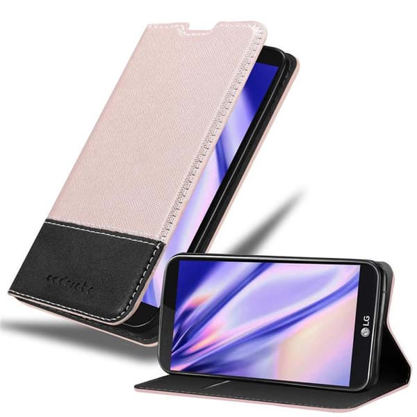 LG K10 2016 Suojakotelo Suojakuori Lompakkokotelo Matkapuhelinkotelo jossa magneettisuljenta, jalusta-toiminto ja korttitasku