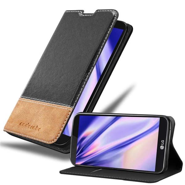 LG K10 2016 Suojakotelo Suojakuori Lompakkokotelo Matkapuhelinkotelo jossa magneettisuljenta, jalusta-toiminto ja korttitasku
