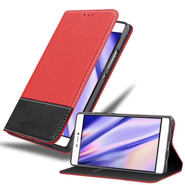Huawei P8 Suojakotelo Suojakuori Lompakkokotelo Matkapuhelinkotelo jossa magneettisuljenta, jalusta-toiminto ja korttitasku