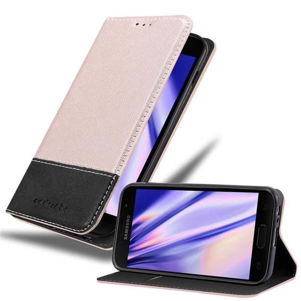 Samsung Galaxy A3 2017 Suojakotelo Suojakuori Lompakkokotelo Matkapuhelinkotelo jossa magneettisuljenta, jalusta-toiminto ja korttitasku