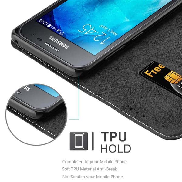 Fordral för Samsung Galaxy XCover 3 Skal med magnetisk stängning, ståfunktion och kortficka Mobilskydd
