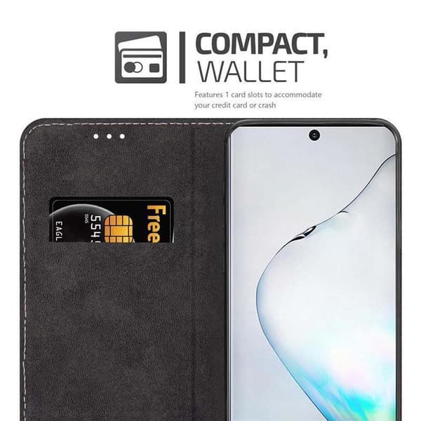 Lommebokdeksel til Samsung Galaxy NOTE 10 Deksel med magnetisk lukking, stativfunksjon og kortlomme