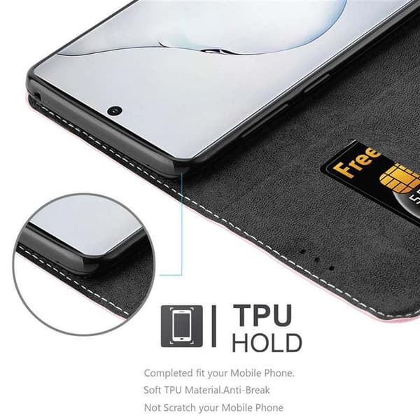 Lommebokdeksel til Samsung Galaxy NOTE 10 Deksel med magnetisk lukking, stativfunksjon og kortlomme