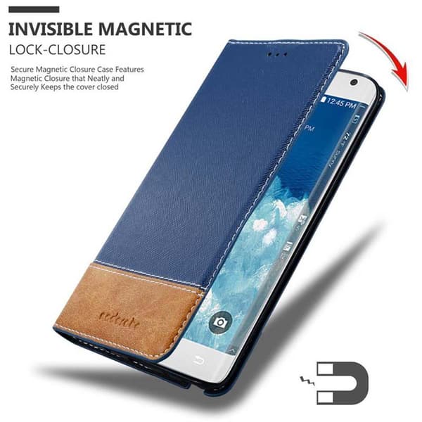 Samsung Galaxy NOTE EDGE Suojakotelo Suojakuori Lompakkokotelo Matkapuhelinkotelo jossa magneettisuljenta, jalusta-toiminto ja korttitasku