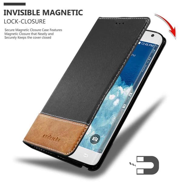 Samsung Galaxy NOTE EDGE Suojakotelo Suojakuori Lompakkokotelo Matkapuhelinkotelo jossa magneettisuljenta, jalusta-toiminto ja korttitasku