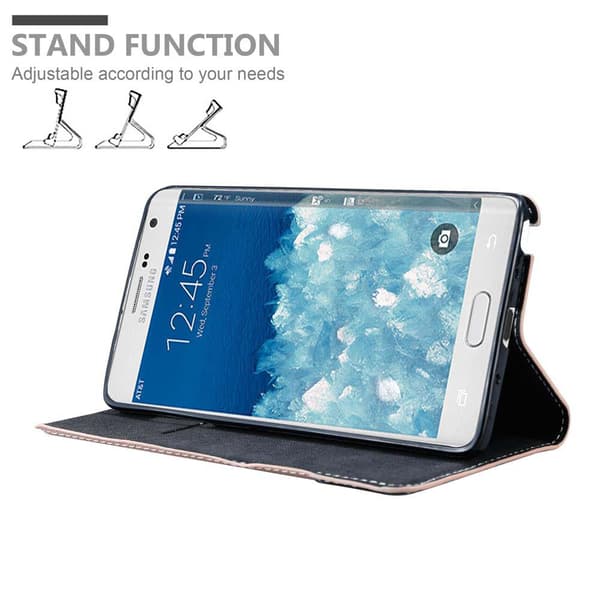 Fordral för Samsung Galaxy NOTE EDGE Skal med magnetisk stängning, ståfunktion och kortficka Mobilskydd