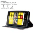 Pikkukuva 4 / 7: Nokia Lumia 520 / 521 Suojakotelo Suojakuori Lompakkokotelo Matkapuhelinkotelo jossa magneettisuljenta, jalusta-toiminto ja korttitasku
