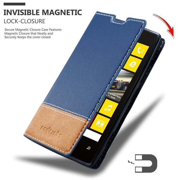 Nokia Lumia 520 / 521 Suojakotelo Suojakuori Lompakkokotelo Matkapuhelinkotelo jossa magneettisuljenta, jalusta-toiminto ja korttitasku