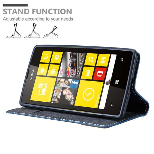 Nokia Lumia 520 / 521 Suojakotelo Suojakuori Lompakkokotelo Matkapuhelinkotelo jossa magneettisuljenta, jalusta-toiminto ja korttitasku