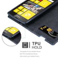 Pikkukuva 2 / 7: Nokia Lumia 520 / 521 Suojakotelo Suojakuori Lompakkokotelo Matkapuhelinkotelo jossa magneettisuljenta, jalusta-toiminto ja korttitasku