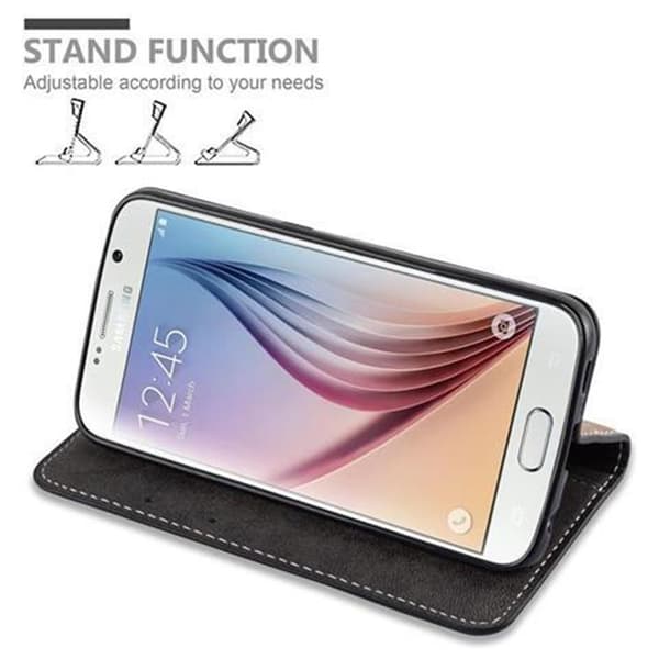 Fordral för Samsung Galaxy S6 Skal med magnetisk stängning, ståfunktion och kortficka Mobilskydd