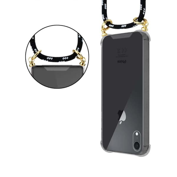 iPhone XR Etui Cover Kæde (Sort)