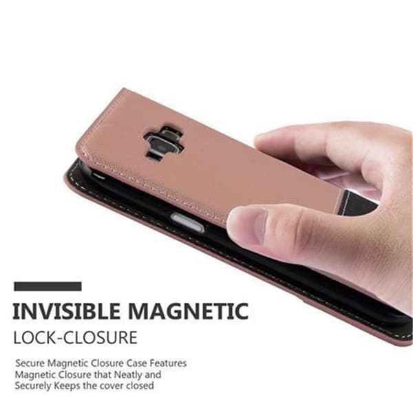 Lommebokdeksel til Samsung Galaxy J1 2015 Deksel med magnetisk lukking, stativfunksjon og kortlomme
