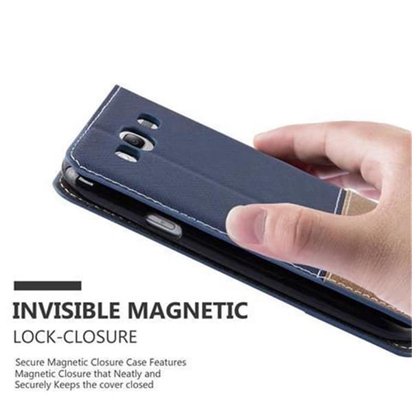 Lommebokdeksel til Samsung Galaxy S3 / S3 NEO Deksel med magnetisk lukking, stativfunksjon og kortlomme