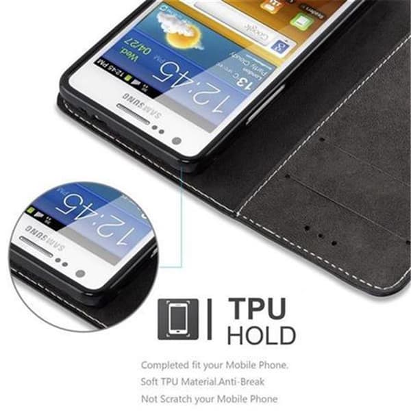 Samsung Galaxy S2 / S2 PLUS Suojakotelo Suojakuori Lompakkokotelo Matkapuhelinkotelo jossa magneettisuljenta, jalusta-toiminto ja korttitasku