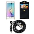 Pikkukuva 5 / 8: Samsung Galaxy S6 Suojakuori ketju Silikoni suojakotelo Gold Rings johto hihna ja irrotettava asia