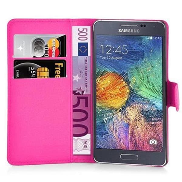 Samsung Galaxy A7 2015 Suojakotelo Lompakkokotelo Matkapuhelinkotelo Suojakuori jossa magneettisuljenta, jalusta-toiminto ja korttitasku