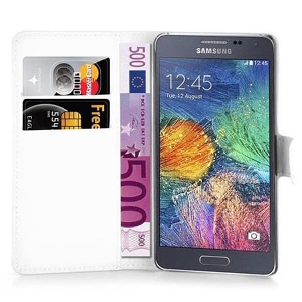 Deksel til Samsung Galaxy A7 2015 Lommebokdeksel med magnetisk lukking, stativfunksjon og kortlomme