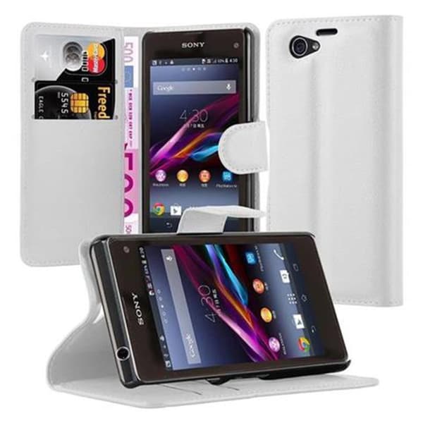 Deksel til Sony Xperia Z1 COMPACT Lommebokdeksel med magnetisk lukking, stativfunksjon og kortlomme