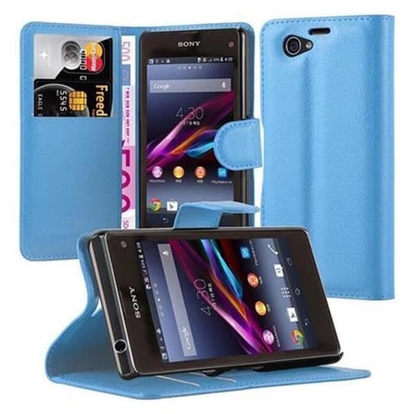 Sony Xperia Z1 COMPACT Pungetui Cover Case () PASTEL BLÅ