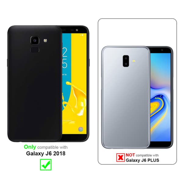 Deksel til Samsung Galaxy J6 2018 Lommebokdeksel med magnetisk lukking, stativfunksjon og kortlomme