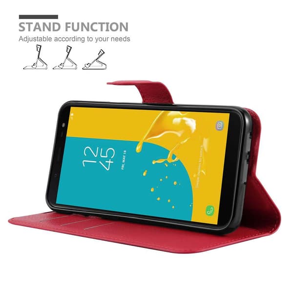 Samsung Galaxy J6 2018 Plånboksfodral Fodral Skal Case med magnetisk stängning, ståfunktion och kortplats