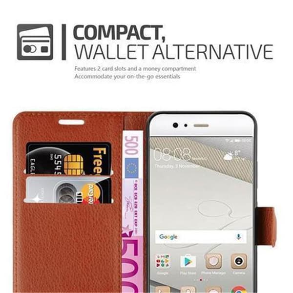 Huawei P10 PLUS Suojakotelo Lompakkokotelo Matkapuhelinkotelo Suojakuori jossa magneettisuljenta, jalusta-toiminto ja korttitasku