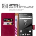 Miniatyrbilde 3 av 7: Deksel til Sony Xperia Z5 Lommebokdeksel med magnetisk lukking, stativfunksjon og kortlomme