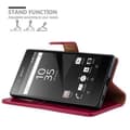 Miniatyrbilde 7 av 7: Deksel til Sony Xperia Z5 Lommebokdeksel med magnetisk lukking, stativfunksjon og kortlomme