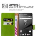 Miniatyrbilde 3 av 7: Deksel til Sony Xperia Z5 Lommebokdeksel med magnetisk lukking, stativfunksjon og kortlomme