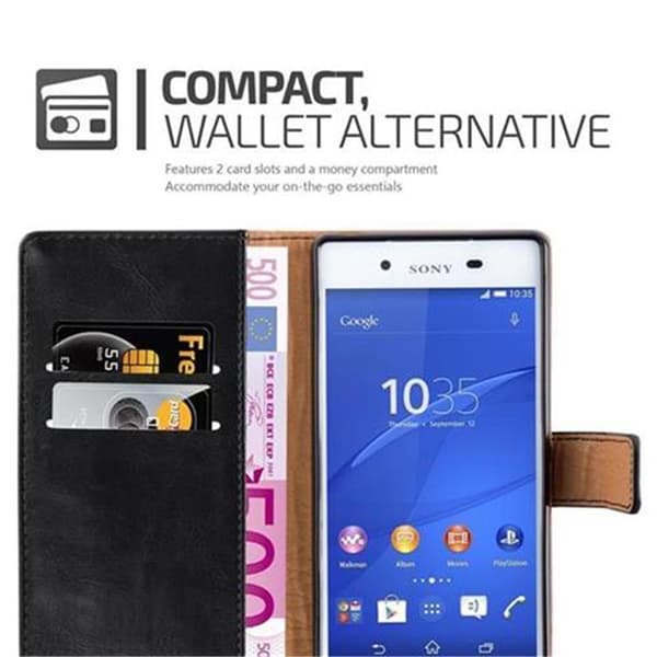 Deksel til Sony Xperia Z3 PLUS / Z4 Lommebokdeksel med magnetisk lukking, stativfunksjon og kortlomme