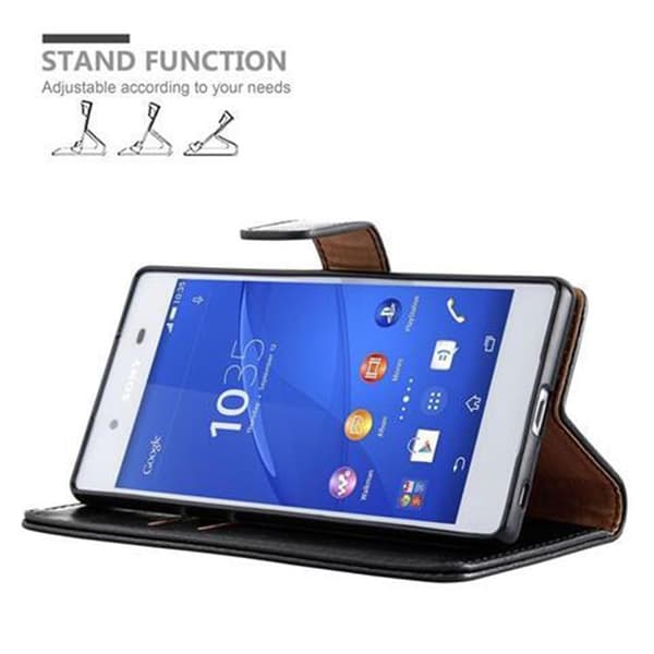 Deksel til Sony Xperia Z3 PLUS / Z4 Lommebokdeksel med magnetisk lukking, stativfunksjon og kortlomme
