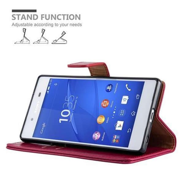 Deksel til Sony Xperia Z3 PLUS / Z4 Lommebokdeksel med magnetisk lukking, stativfunksjon og kortlomme