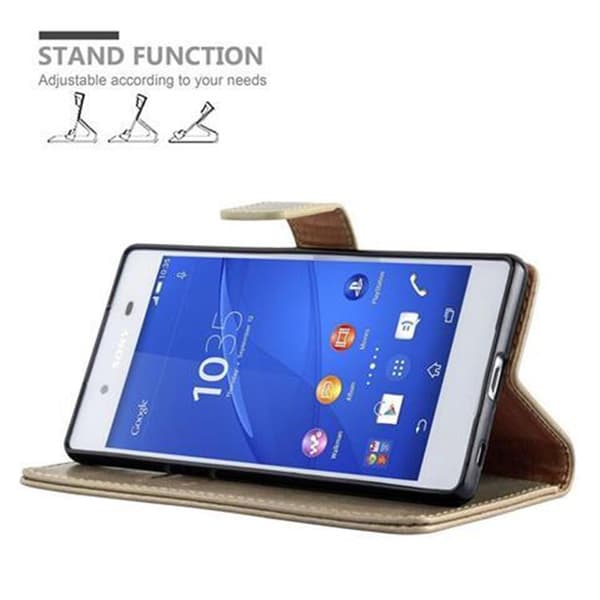 Deksel til Sony Xperia Z3 PLUS / Z4 Lommebokdeksel med magnetisk lukking, stativfunksjon og kortlomme