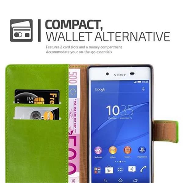 Deksel til Sony Xperia Z3 PLUS / Z4 Lommebokdeksel med magnetisk lukking, stativfunksjon og kortlomme