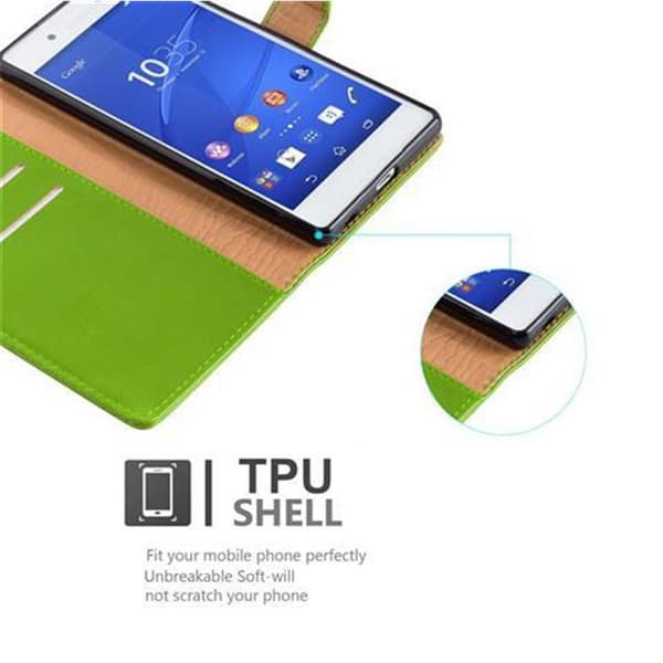 Deksel til Sony Xperia Z3 PLUS / Z4 Lommebokdeksel med magnetisk lukking, stativfunksjon og kortlomme
