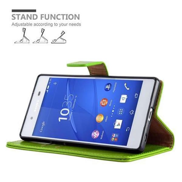 Deksel til Sony Xperia Z3 PLUS / Z4 Lommebokdeksel med magnetisk lukking, stativfunksjon og kortlomme