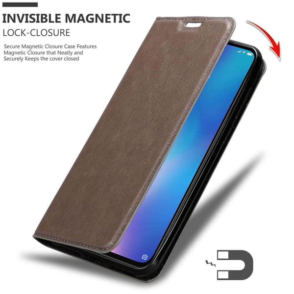 Xiaomi Mi 9 Fodral Skal Plånboksfodral Case med magnetisk stängning, ståfunktion och kortficka