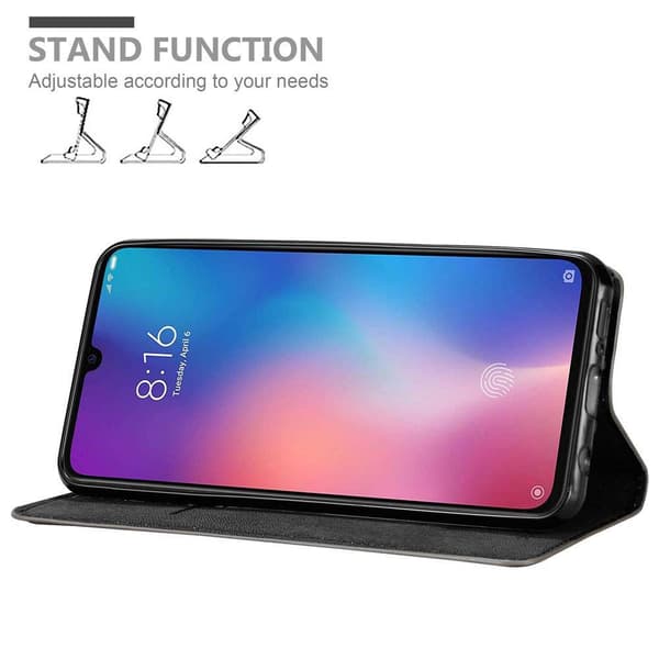 Xiaomi Mi 9 Fodral Skal Plånboksfodral Case med magnetisk stängning, ståfunktion och kortficka
