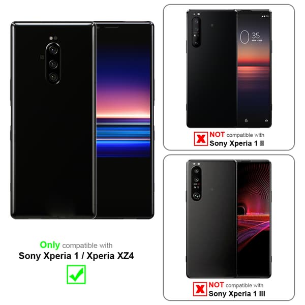 Sony Xperia 1 / Xperia XZ4 Suojakotelo Suojakuori Lompakkokotelo Matkapuhelinkotelo jossa magneettisuljenta, jalusta-toiminto ja korttitasku