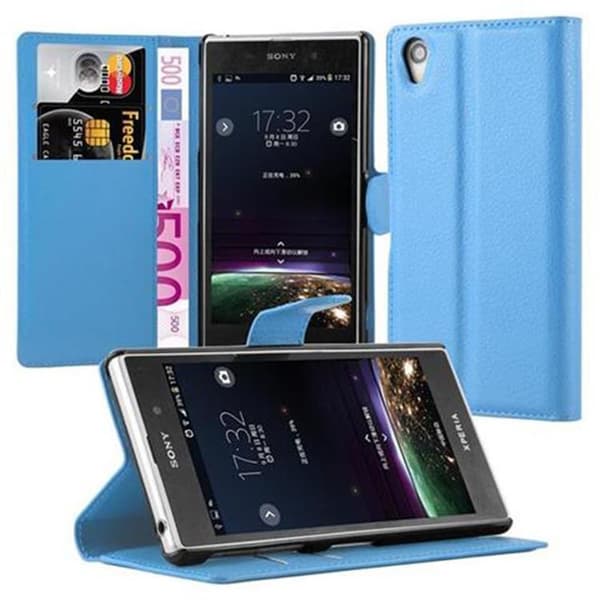 Sony Xperia Z1 Suojakotelo Lompakkokotelo Matkapuhelinkotelo Suojakuori jossa magneettisuljenta, jalusta-toiminto ja korttitasku