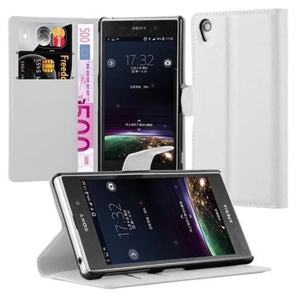 Sony Xperia Z1 Suojakotelo Lompakkokotelo Matkapuhelinkotelo Suojakuori jossa magneettisuljenta, jalusta-toiminto ja korttitasku