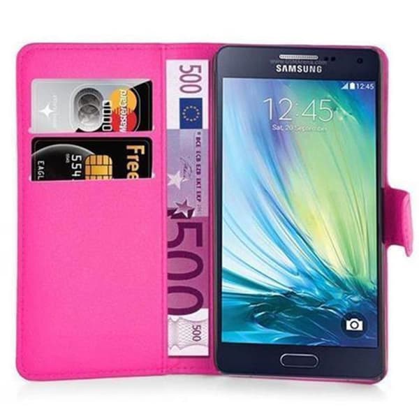 Samsung Galaxy J5 2015 Suojakotelo Lompakkokotelo Matkapuhelinkotelo Suojakuori jossa magneettisuljenta, jalusta-toiminto ja korttitasku