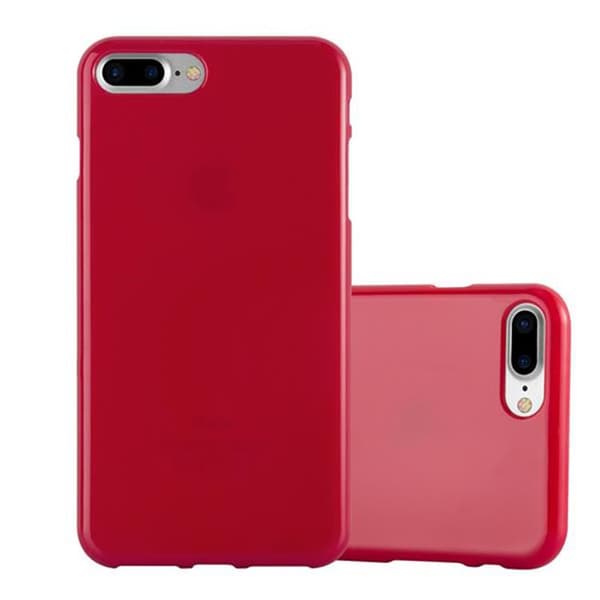 Apple iPhone 7 PLUS / 7S PLUS / 8 PLUS Suojakuori Suojakotelo Silikoni TPU JELLY PUNAINEN