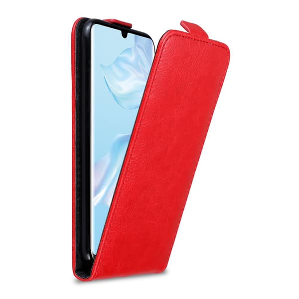 Huawei P30 PRO Suojakotelo Suojakuori Lompakkokotelo Matkapuhelinkotelo flip muotoilu magneettisuljenta OMENAN PUNAINEN