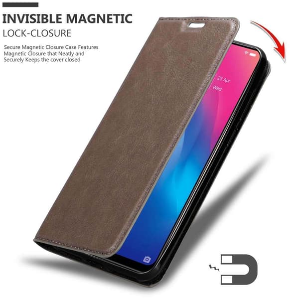 Vivo Y85 Suojakotelo Suojakuori Lompakkokotelo Matkapuhelinkotelo jossa magneettisuljenta, jalusta-toiminto ja korttitasku