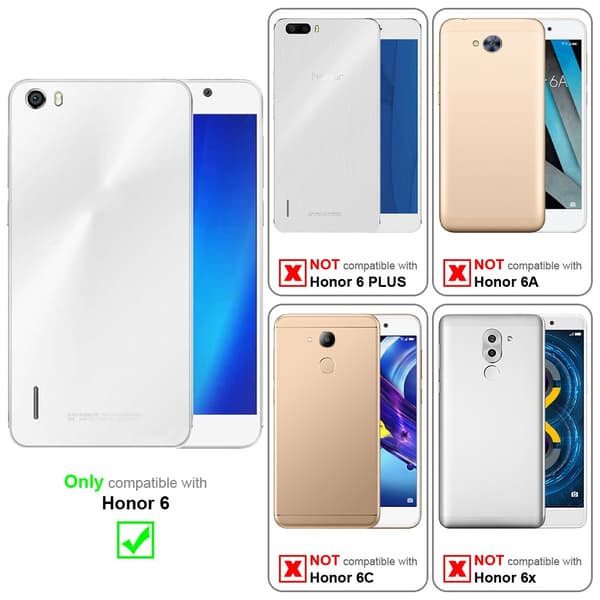 Deksel til Honor 6 Lommebokdeksel med magnetisk lukking, stativfunksjon og kortlomme