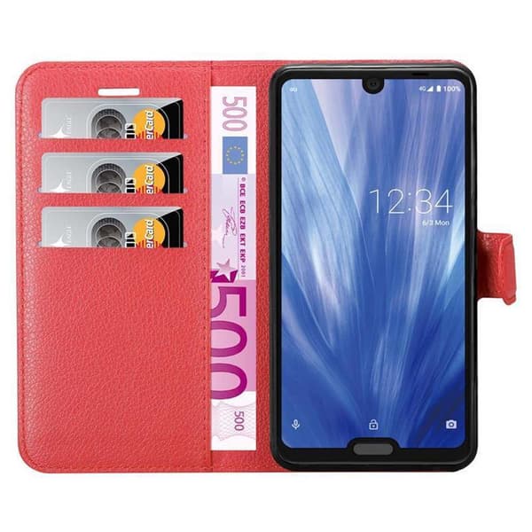 Sharp Aquos R3 Plånboksfodral Fodral Skal Case med magnetisk stängning, ståfunktion och kortplats